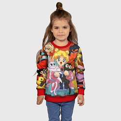 Свитшот детский СЕЙЛОР МУН, цвет: 3D-красный — фото 2