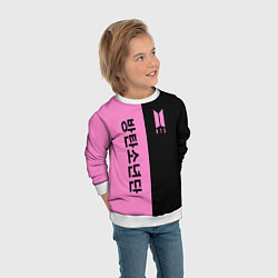 Свитшот детский BTS, цвет: 3D-белый — фото 2