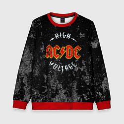 Свитшот детский ACDC, цвет: 3D-красный