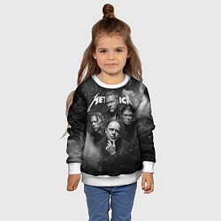 Свитшот детский Metallica, цвет: 3D-белый — фото 2