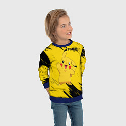 Свитшот детский PIKACHU: PIKA PIKA, цвет: 3D-синий — фото 2