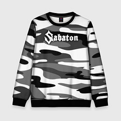 Свитшот детский Камуфляж Sabaton, цвет: 3D-черный
