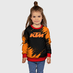 Свитшот детский KTM, цвет: 3D-красный — фото 2