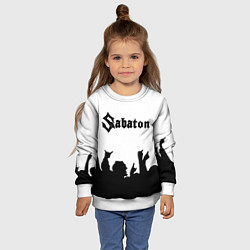 Свитшот детский SABATON, цвет: 3D-белый — фото 2