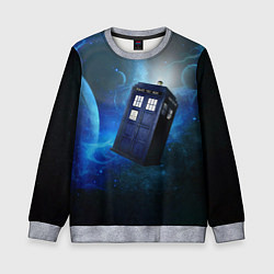 Свитшот детский ТАРДИС, цвет: 3D-меланж