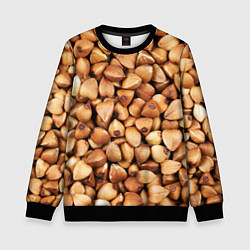 Свитшот детский Гречка, цвет: 3D-черный