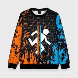 Свитшот детский PORTAL 2, цвет: 3D-черный