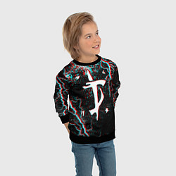 Свитшот детский DOOM ETERNAL GLITCH, цвет: 3D-черный — фото 2