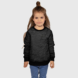 Свитшот детский BLACK GRUNGE, цвет: 3D-черный — фото 2