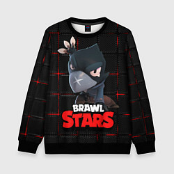 Свитшот детский Brawl Stars Crow Ворон, цвет: 3D-черный