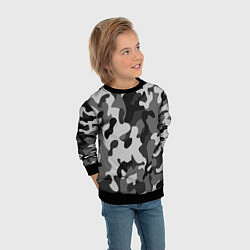 Свитшот детский ГОРОДСКОЙ КАМУФЛЯЖ, цвет: 3D-черный — фото 2
