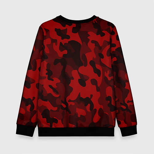Детский свитшот RED MILITARY / 3D-Черный – фото 2