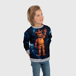 Свитшот детский Five Nights At Freddys, цвет: 3D-меланж — фото 2