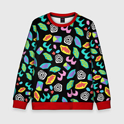 Свитшот детский Очень странные дела, цвет: 3D-красный