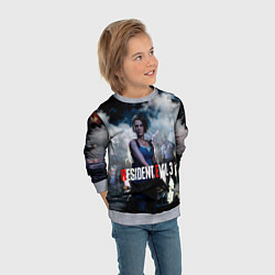 Свитшот детский RESIDENT EVIL 3, цвет: 3D-меланж — фото 2