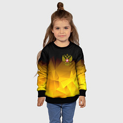Свитшот детский РОССИЯ, цвет: 3D-черный — фото 2