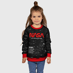 Свитшот детский NASA, цвет: 3D-красный — фото 2