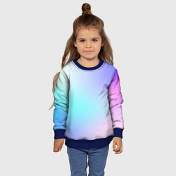 Свитшот детский Небесно голубой градиентный, цвет: 3D-синий — фото 2