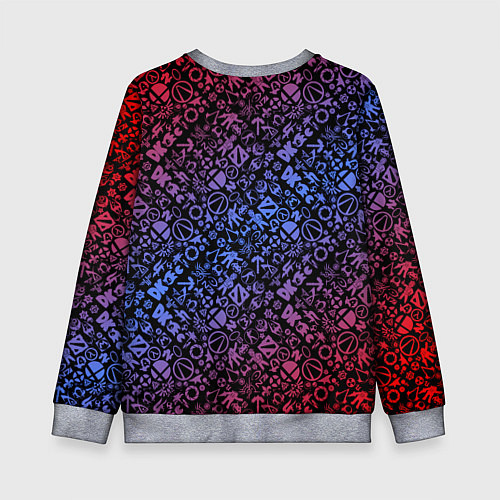 Детский свитшот Игровые бренды / 3D-Меланж – фото 2