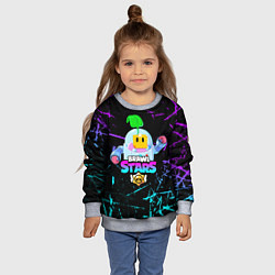 Свитшот детский BRAWL STARS SPROUT, цвет: 3D-меланж — фото 2