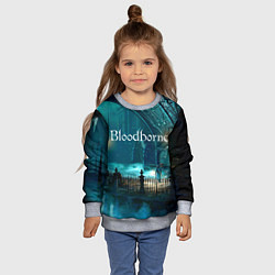 Свитшот детский Bloodborne, цвет: 3D-меланж — фото 2