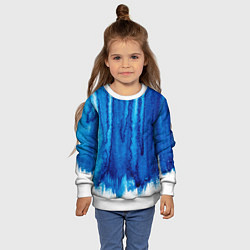 Свитшот детский Будь в потоке, цвет: 3D-белый — фото 2