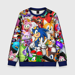 Свитшот детский Sonic ПЕРСОНАЖИ, цвет: 3D-синий