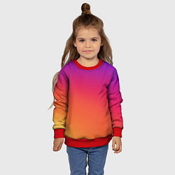 Свитшот детский ГРАДИЕНТ И НИЧЕГО БОЛЬШЕ, цвет: 3D-красный — фото 2