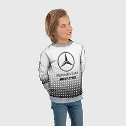 Свитшот детский Mercedes-Benz, цвет: 3D-меланж — фото 2