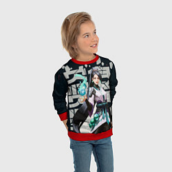 Свитшот детский Sage, цвет: 3D-красный — фото 2
