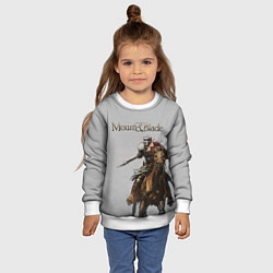 Свитшот детский Mount and Blade, цвет: 3D-белый — фото 2