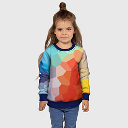 Свитшот детский Пикси кристаллы, цвет: 3D-синий — фото 2