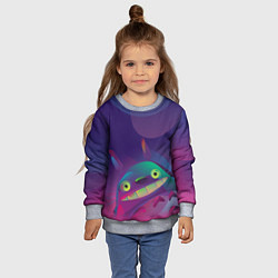 Свитшот детский Тоторо, цвет: 3D-меланж — фото 2