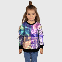 Свитшот детский Тропики, цвет: 3D-черный — фото 2