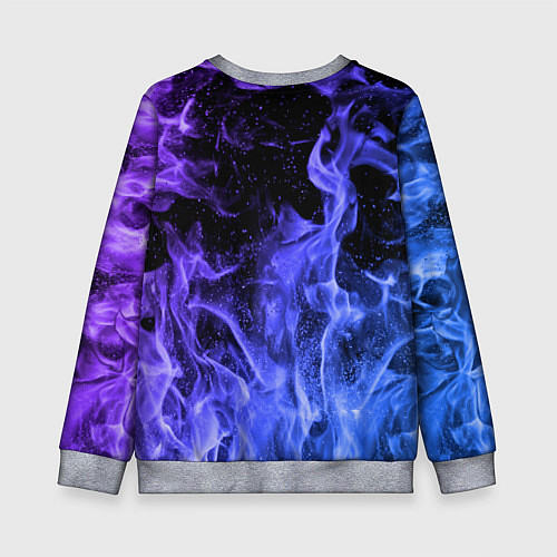 Детский свитшот ОГОНЬ / 3D-Меланж – фото 2