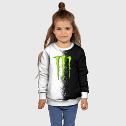 Свитшот детский MONSTER ENERGY, цвет: 3D-белый — фото 2