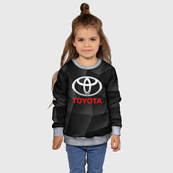 Свитшот детский TOYOTA, цвет: 3D-меланж — фото 2