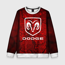Свитшот детский DODGE, цвет: 3D-белый