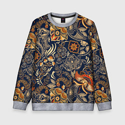 Детский свитшот Узор орнамент цветы этно