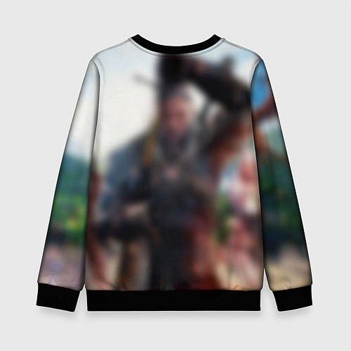 Детский свитшот The Witcher / 3D-Черный – фото 2