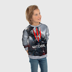 Свитшот детский The Witcher, цвет: 3D-меланж — фото 2