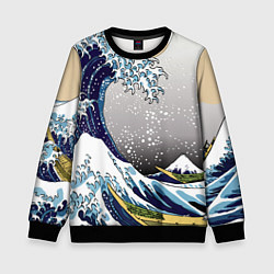 Детский свитшот The great wave off kanagawa