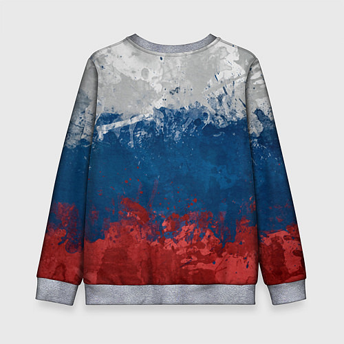 Детский свитшот Россия / 3D-Меланж – фото 2