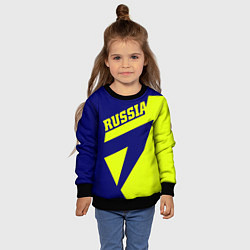Свитшот детский Russia, цвет: 3D-черный — фото 2