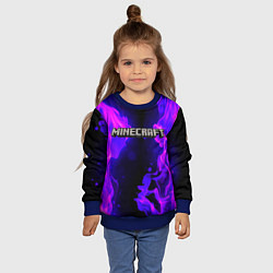Свитшот детский MINECRAFT, цвет: 3D-синий — фото 2
