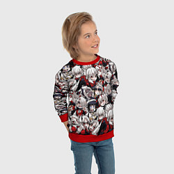 Свитшот детский Helltaker, цвет: 3D-красный — фото 2