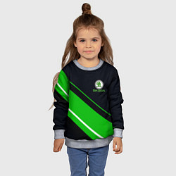 Свитшот детский SKODA, цвет: 3D-меланж — фото 2