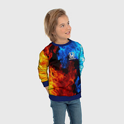 Свитшот детский HONDA, цвет: 3D-синий — фото 2