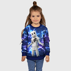 Свитшот детский FORTNITE x MARSHMELLO, цвет: 3D-синий — фото 2