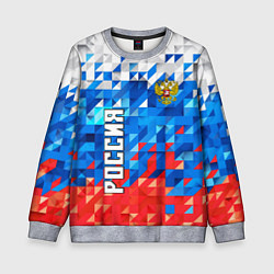 Свитшот детский RUSSIA SPORT, цвет: 3D-меланж